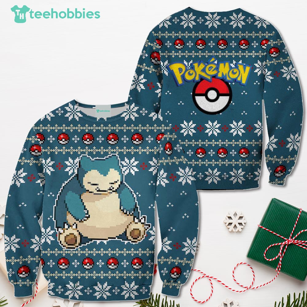 Pokemon Snorlax Christmas Sweater Custom Xmas Shirt For Men Women