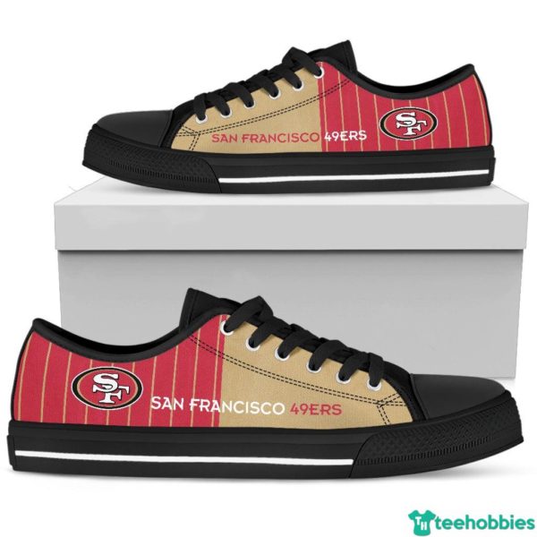 San Francisco 49ers Low Top Shoes - Women's Shoes - Black