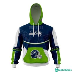 Seattle Seahawks NFL Football Team All Over Print Hoodie - 3D Hoodie - Green