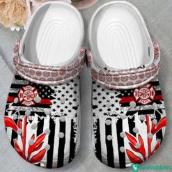 Sunflower Firefighter Cute Clog Shoes - Clog Shoes - White