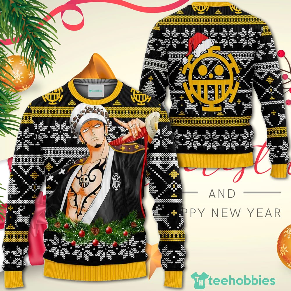 Trafalgar Law Christmas Sweater Custom Wano One Piece Anime Xmas Shirt For Men Women