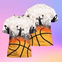 Basketball Lover 3D All Over Print Shirt - 3D T-Shirt - Orange
