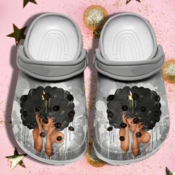 Birthday Gifts Black Girl Black Queen Unisex Clog Shoes-1