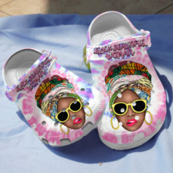 Black Girl Black beautiful Woman Clog Shoes - Clog Shoes - Pink