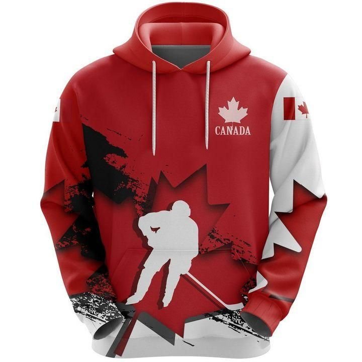 Canada Hockey Red 3D All Over Print Hoodie | Sweatshirt | T-Shirt