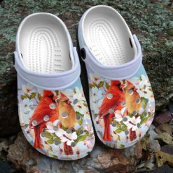 Cardinal Couple Valentine Gift Best Gift Clog Shoes - Clog Shoes - Light Blue