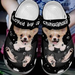 Chihuahua Dog Lover Unisex Clog Shoes - Clog Shoes - Black