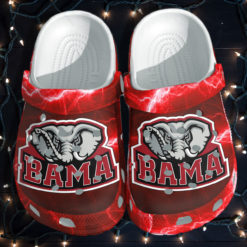 Elephant Bama Fight Gift Clog Shoes - Clog Shoes - Red