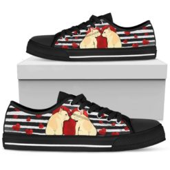 French Bulldog Dog Lover Low Top Shoes For Men And Women - Men's Shoes - Black