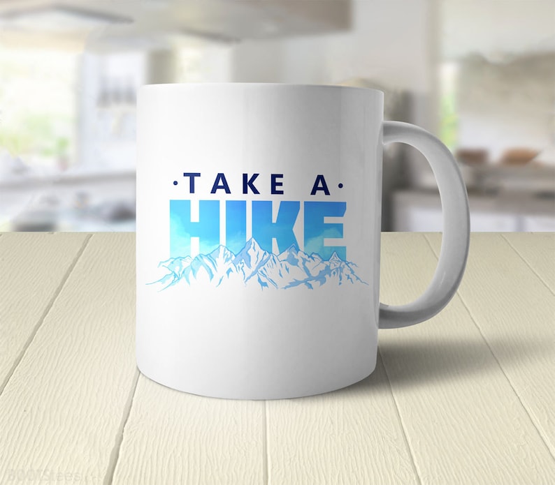 Hiking Gift for Hiker Take a Hike Coffee Mug - Mug 11oz - White
