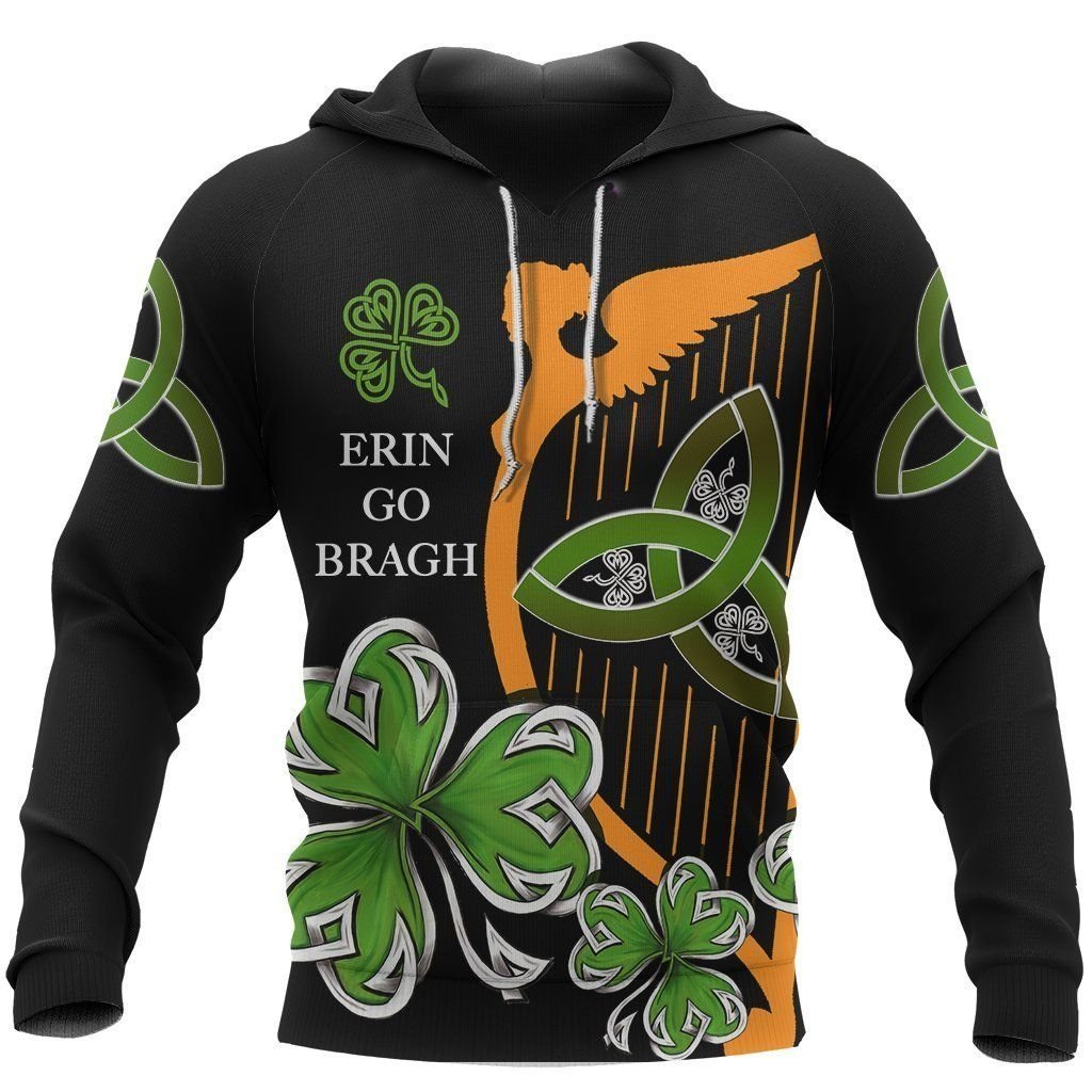 Irish St Patrick's Day 3D Erin Go Bragh 3D All Over Print Hoodie
