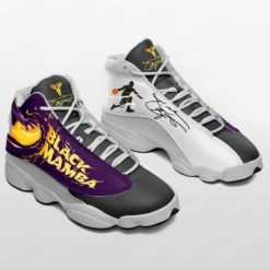 Kobe Bryant La Lakers Basketball Black Mamba Air Jordan 13 Shoes - Men's Air Jordan 13 - Black