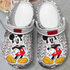 Mickey Mouse Disney Cartoon Unisex Clog Shoes - Clog Shoes - White