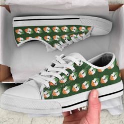 St Patrick's Day Lucky Irish Kisses Low Top Shoes - Men's Shoes - White