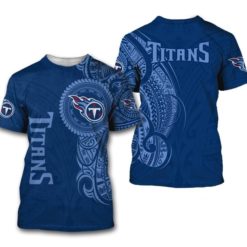 Tennessee Titans 3D T-Shirt For Fans - 3D T-Shirt - Blue