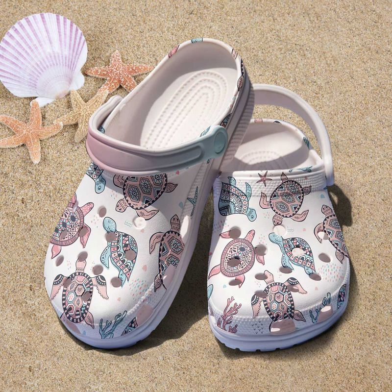 Turtle Shoes Crocs Ocean Beach Clog Shoes For Men And Women  photo