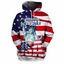 4th Of July Independence Day 3D All Over Print T-Shirt Hoodie - 3D Hoodie - Red