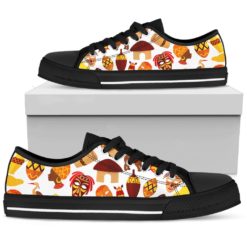 African Inspired Low Top Shoes For Men And Women - Men's Shoes - Black