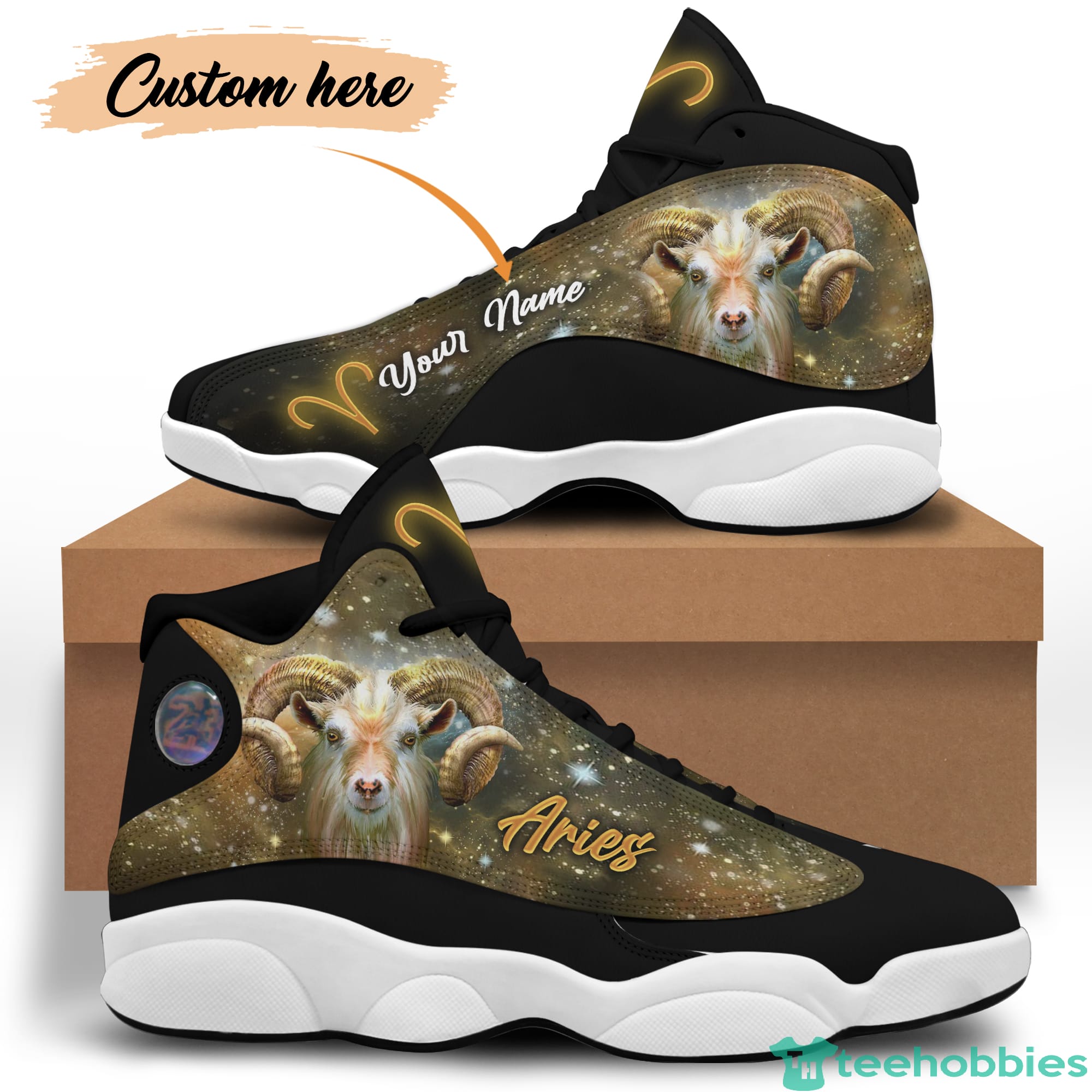 Aries Birthday Gift Personalized Name Personalized Name Air Jordan 13 Shoes SKU-205