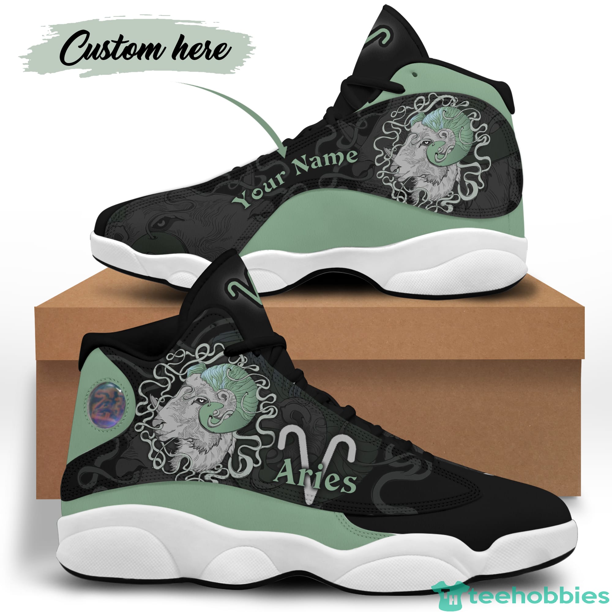 Aries Birthday Gift Personalized Name Personalized Name Air Jordan 13 Shoes SKU-206