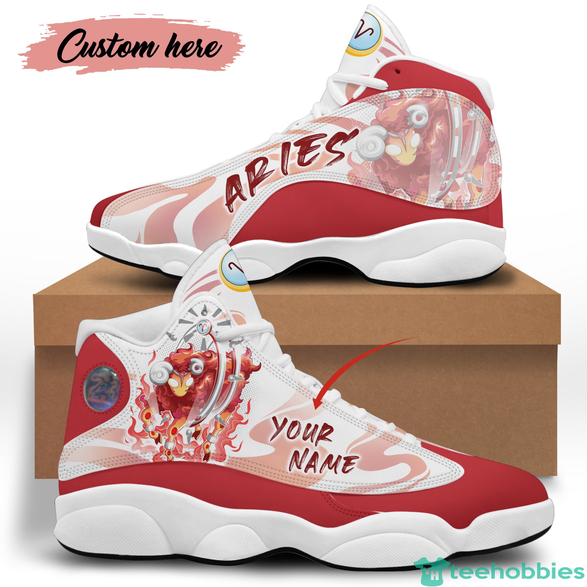 Aries Birthday Gift Personalized Name Personalized Name Air Jordan 13 Shoes SKU-208