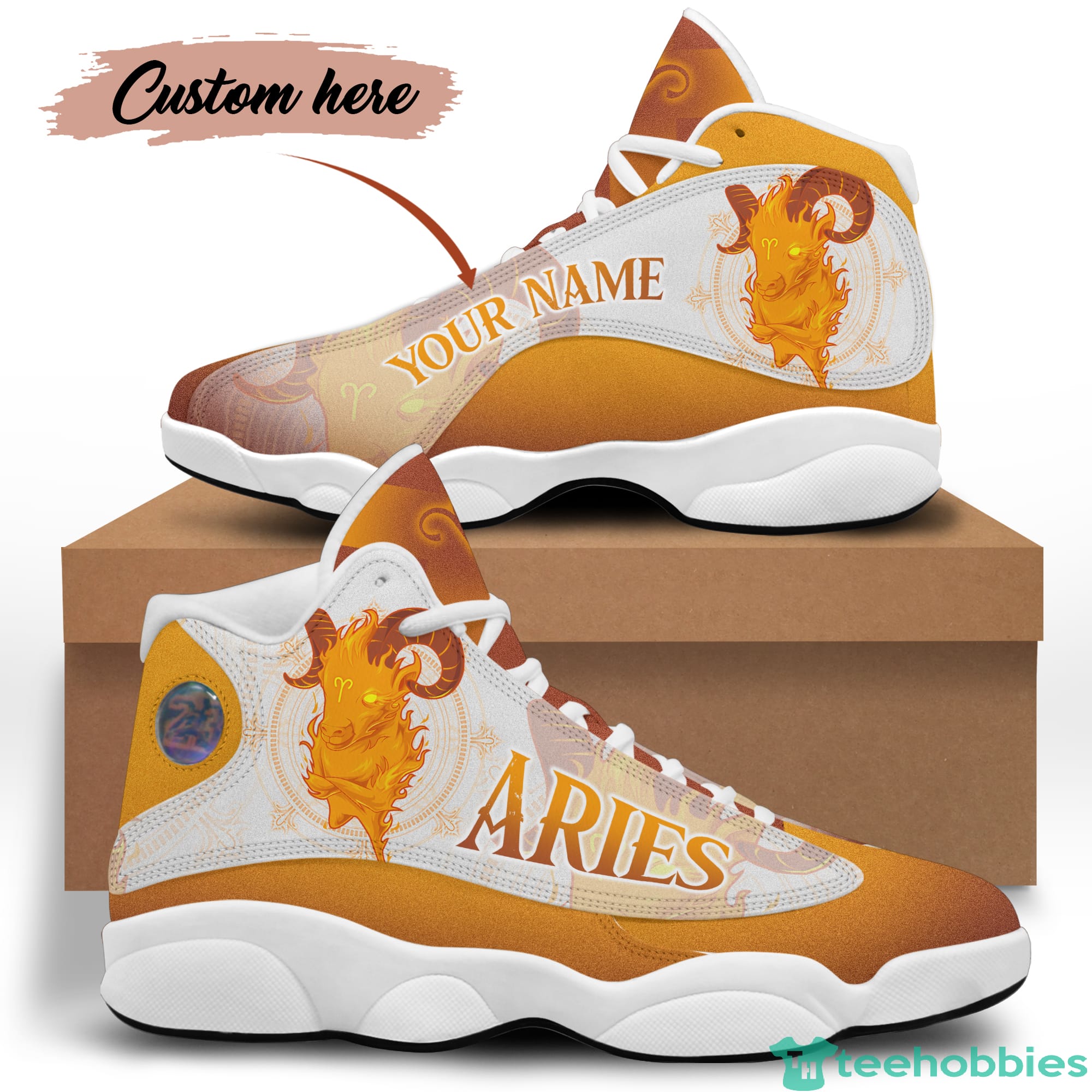 Aries Birthday Gift Personalized Name Personalized Name Air Jordan 13 Shoes SKU-220