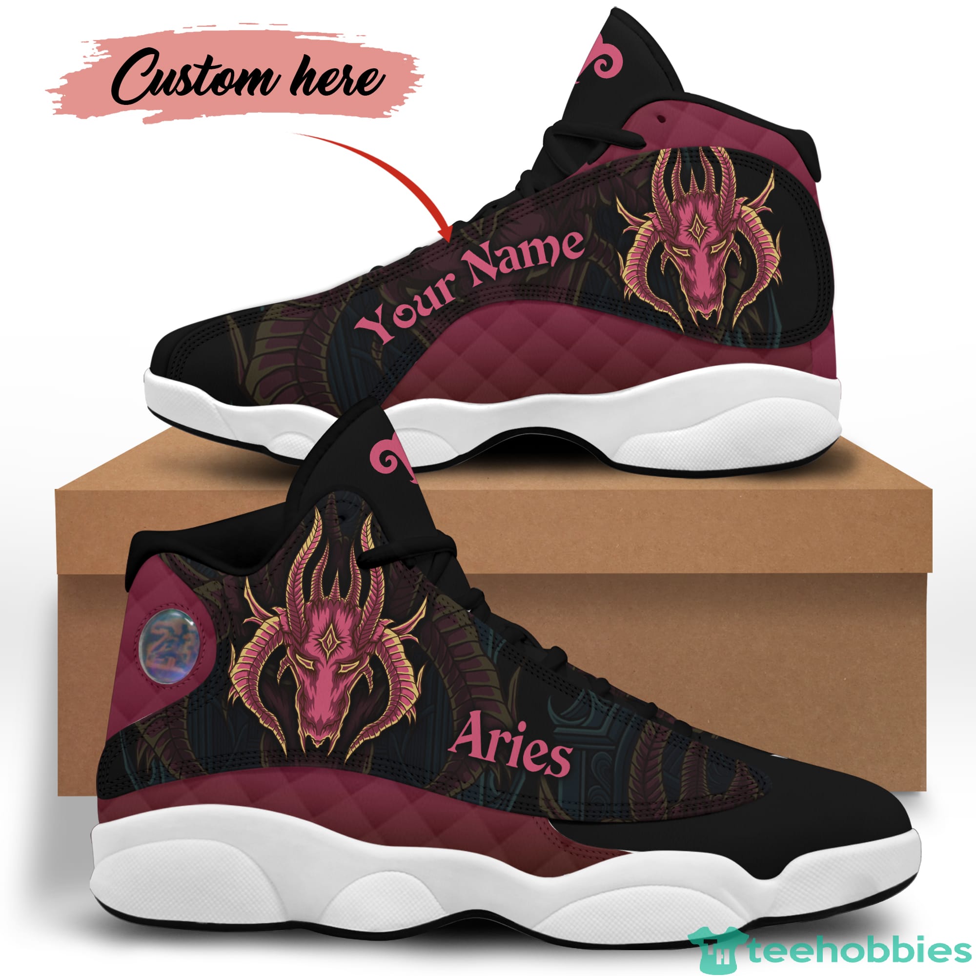 Aries Birthday Gift Personalized Name Personalized Name Air Jordan 13 Shoes SKU-247