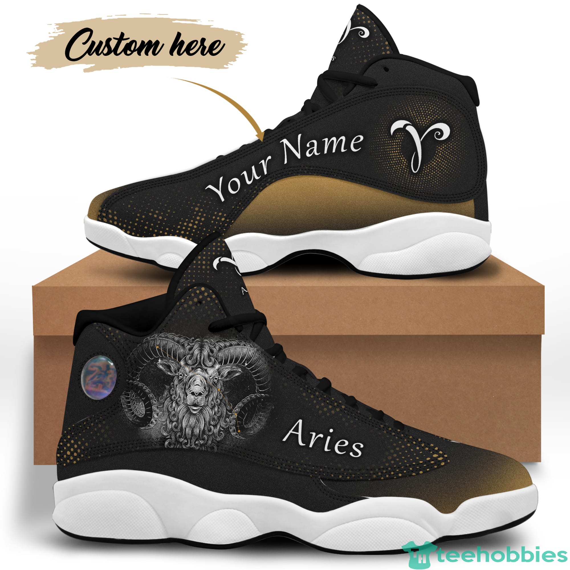 Aries Birthday Gift Personalized Name Personalized Name Air Jordan 13 Shoes SKU-276