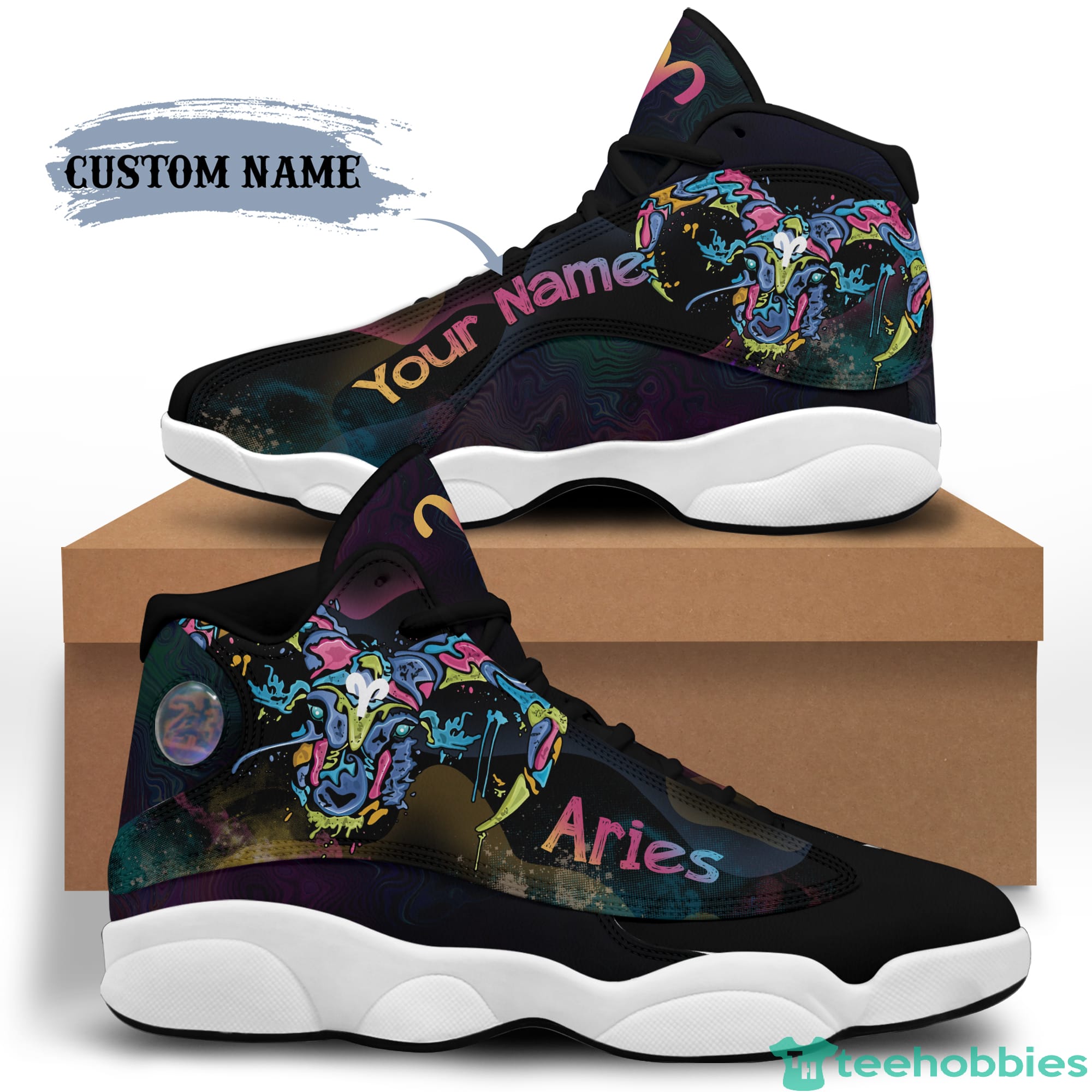 Aries Birthday Gift Personalized Name Personalized Name Air Jordan 13 Shoes SKU-283