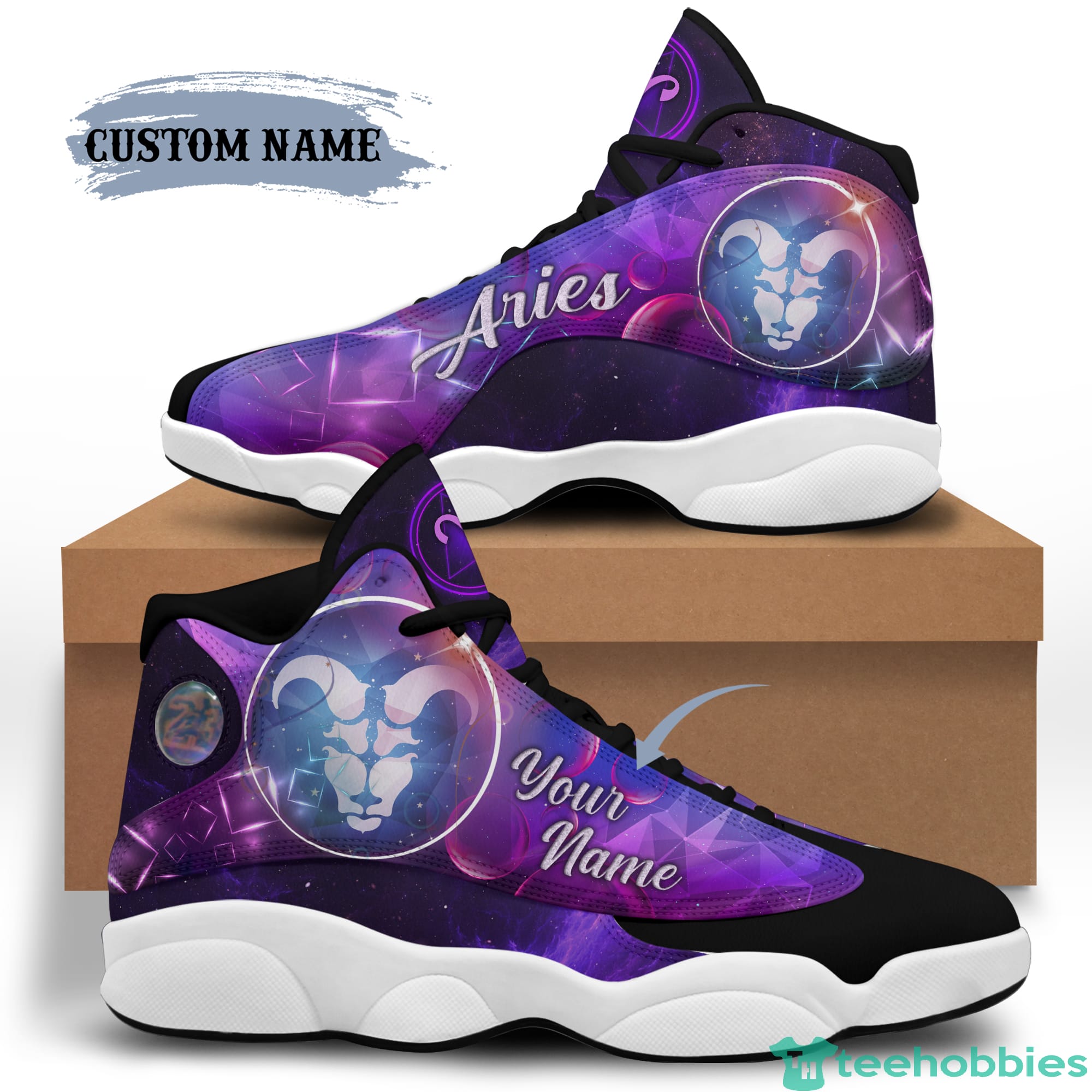 Aries Birthday Gift Personalized Name Personalized Name Air Jordan 13 Shoes SKU-297