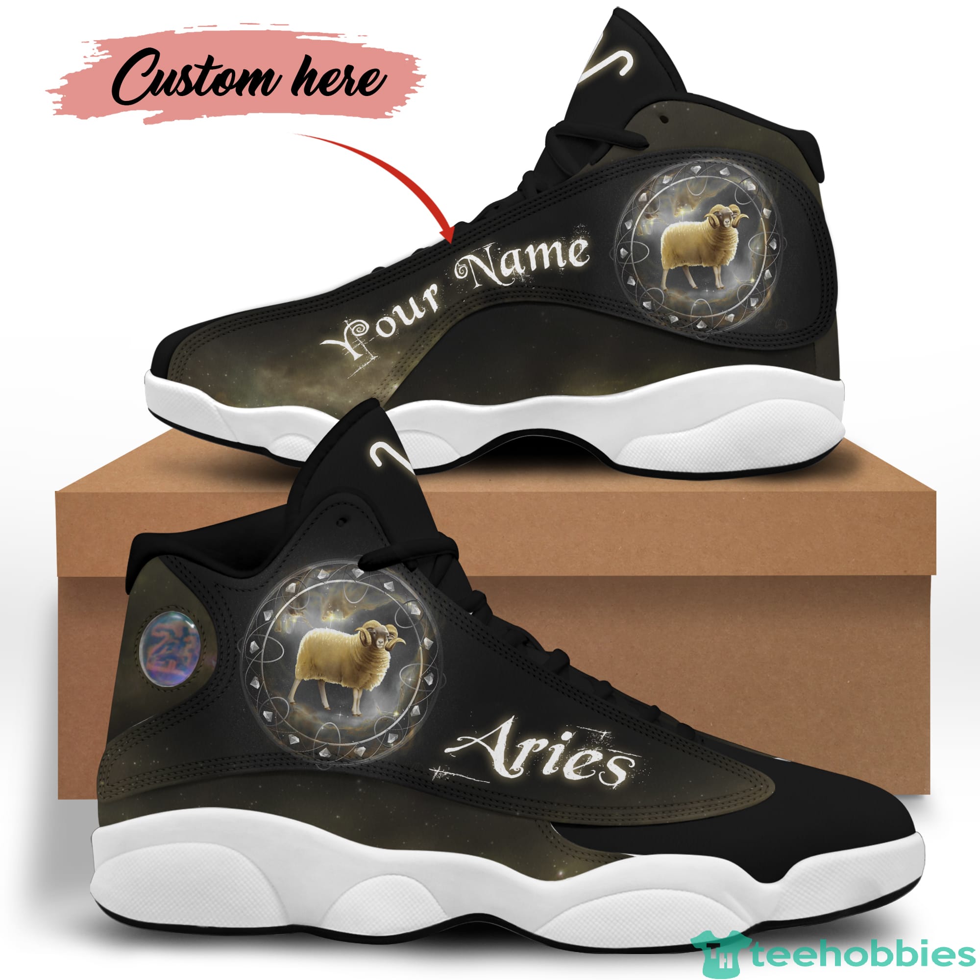 Aries Birthday Gift Personalized Name Personalized Name Air Jordan 13 Shoes SKU-300