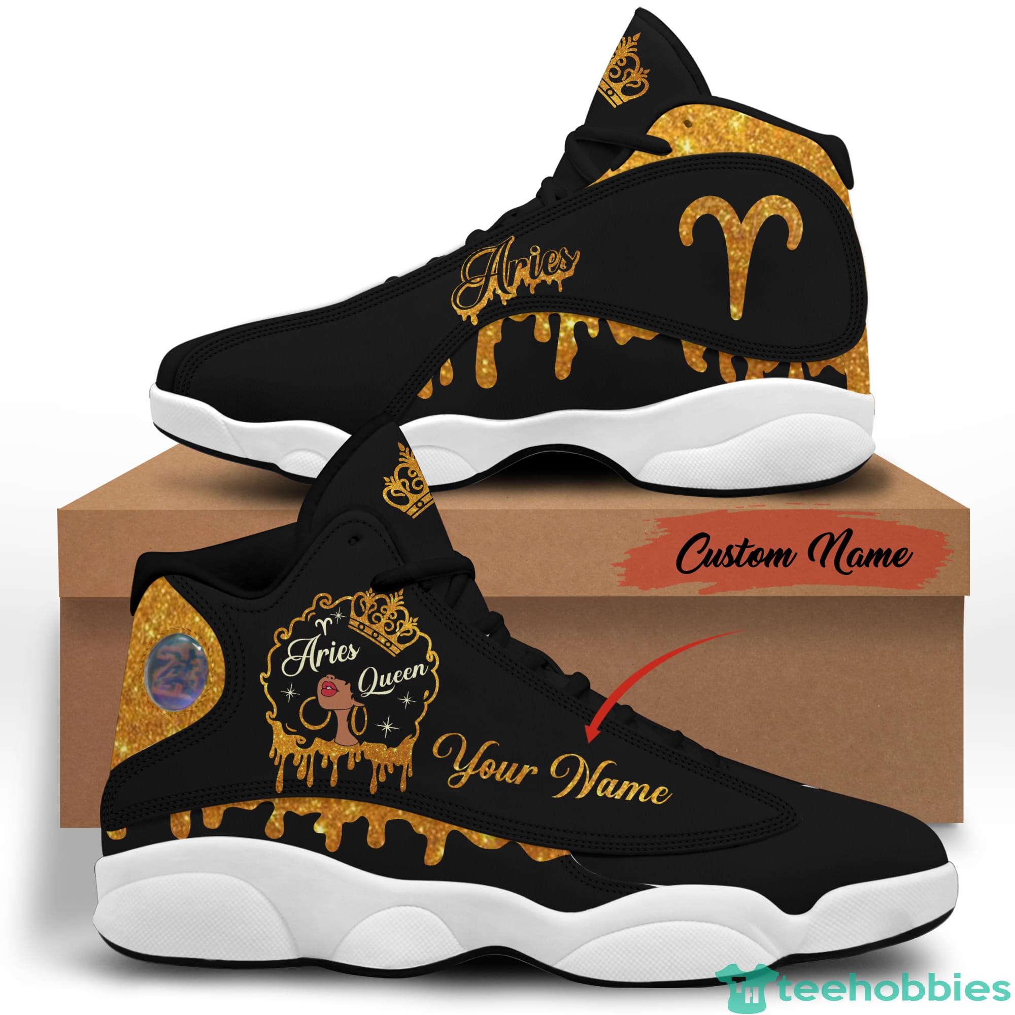 Aries Birthday Gift Personalized Name Personalized Name Air Jordan 13 Shoes SKU-355