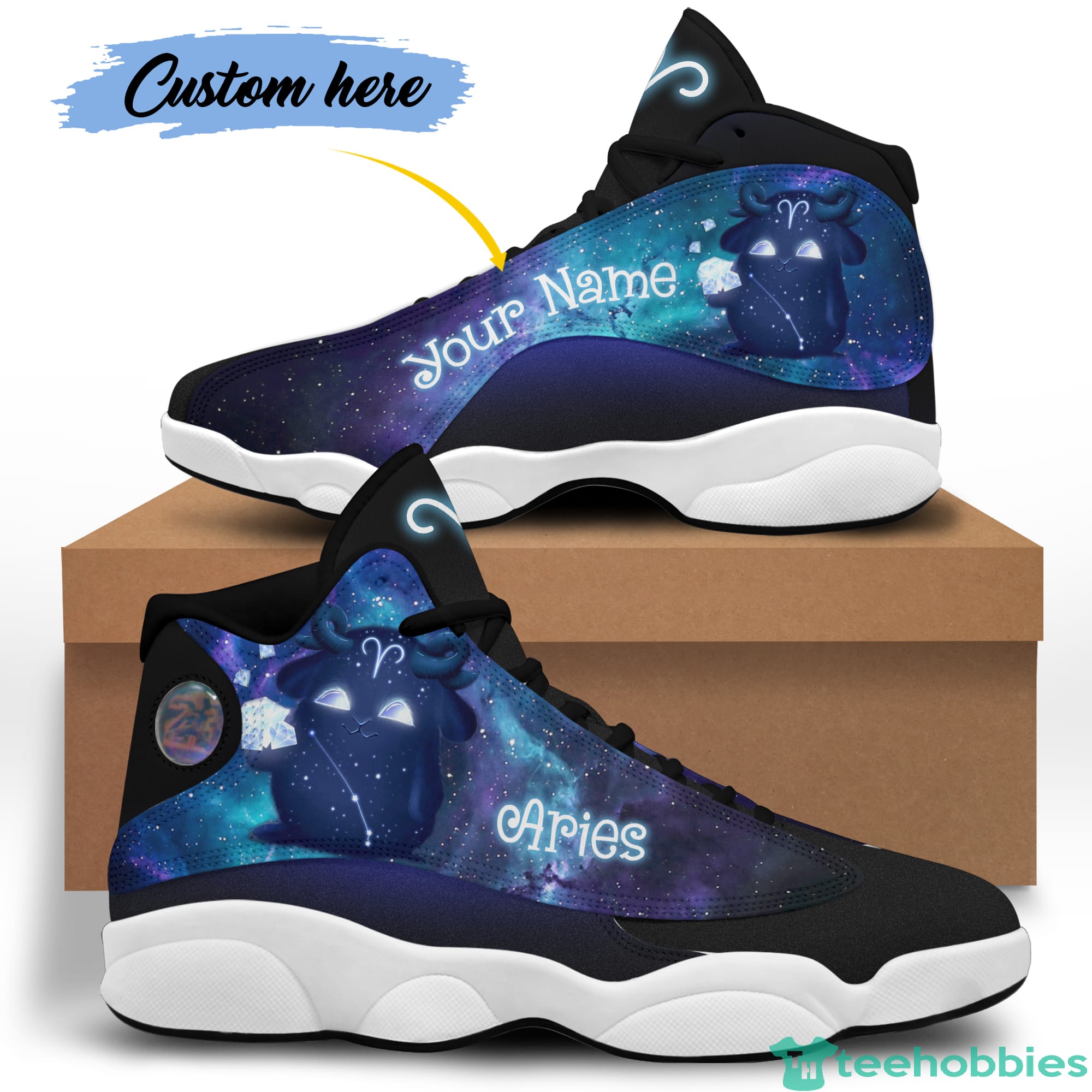 Aries Birthday Gift Personalized Name Personalized Name Air Jordan 13 Shoes SKU268