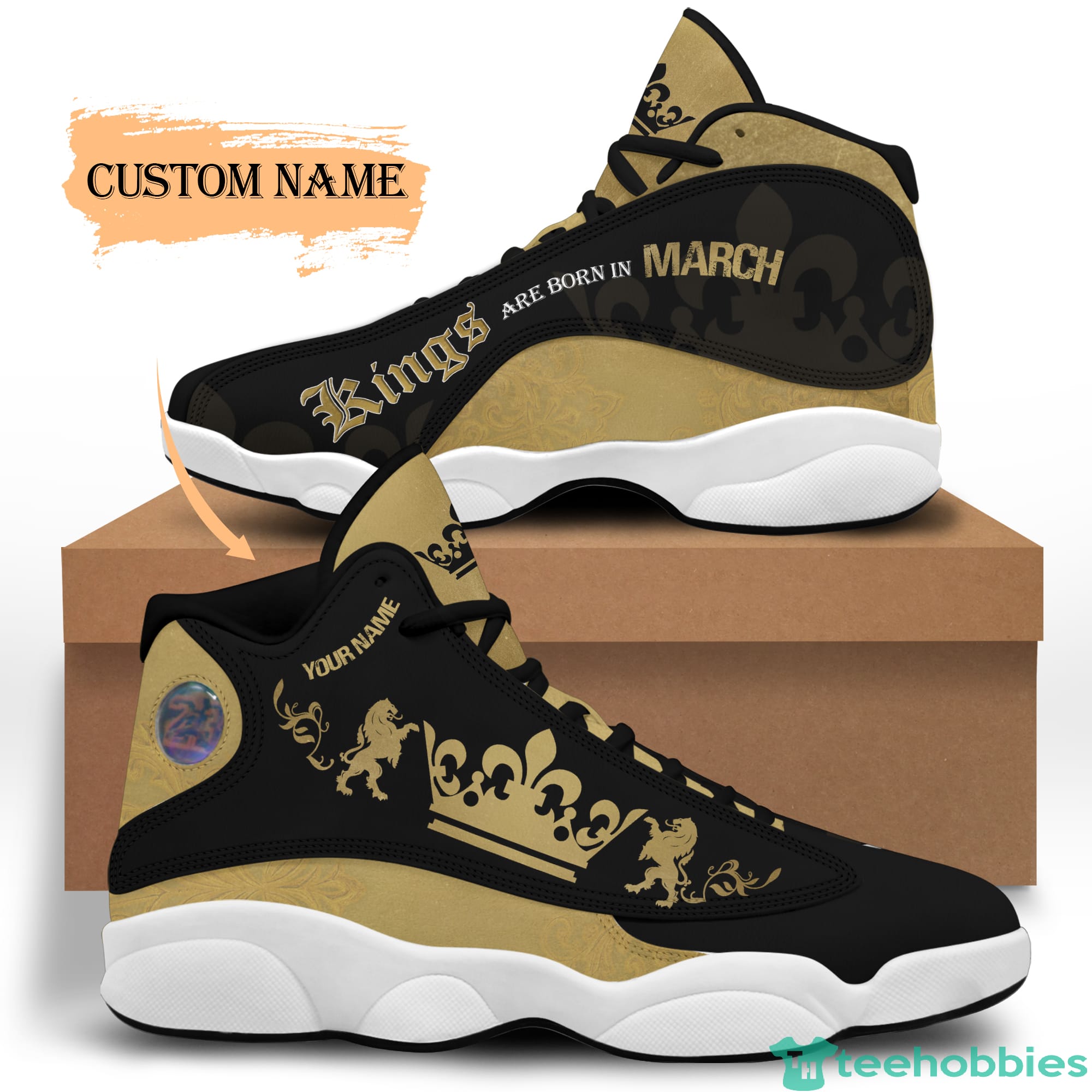 March King Birthday Gift Personalized Name Air Jordan 13 Shoes 71