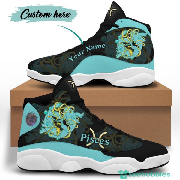 Pisces Birthday Gift Personalized Name Air Jordan 13 Shoes SKU 206