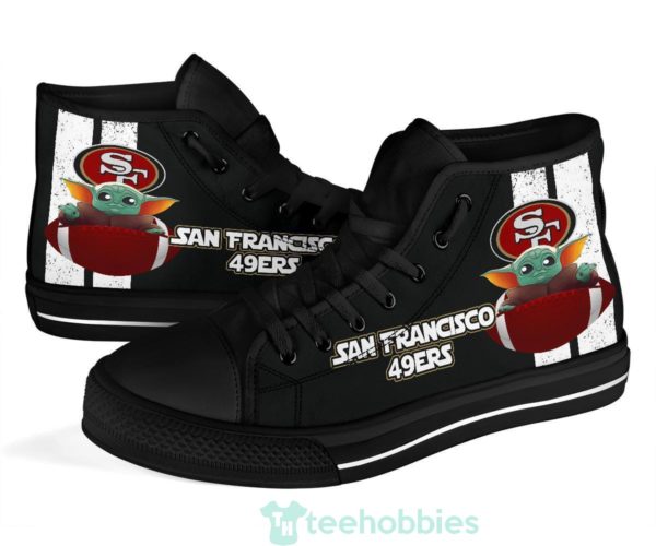 49ers baby yoda high top shoes fan gift idea 4 oZNtB 600x500px 49ers Baby Yoda High Top Shoes Fan Gift Idea
