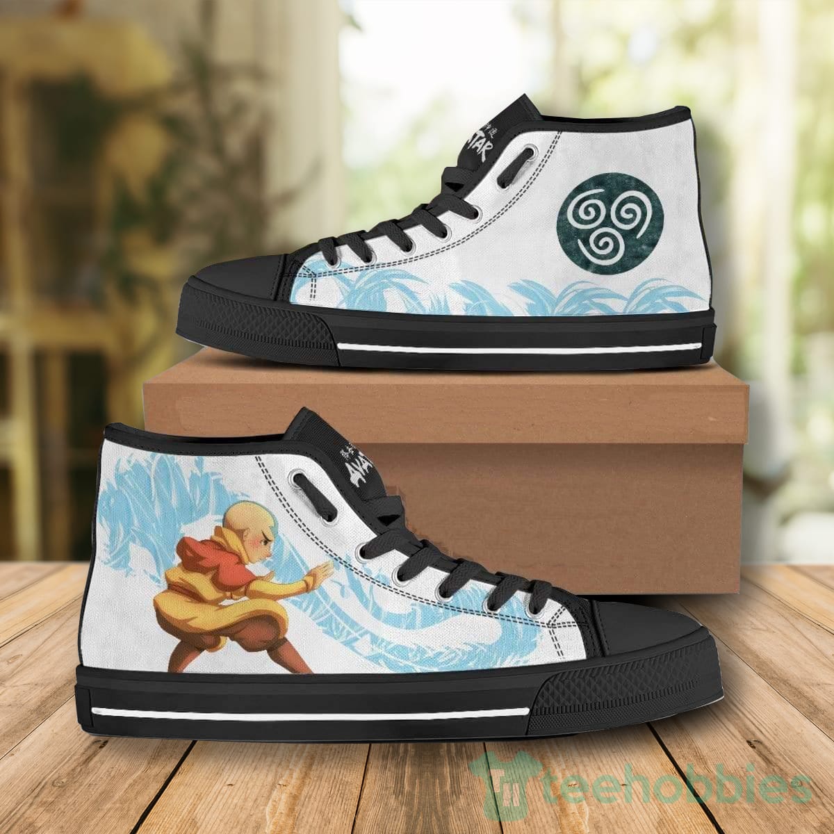 Aang High Top Canvas Shoes Custom Airbending Avatar The Last Airbender Product photo 2