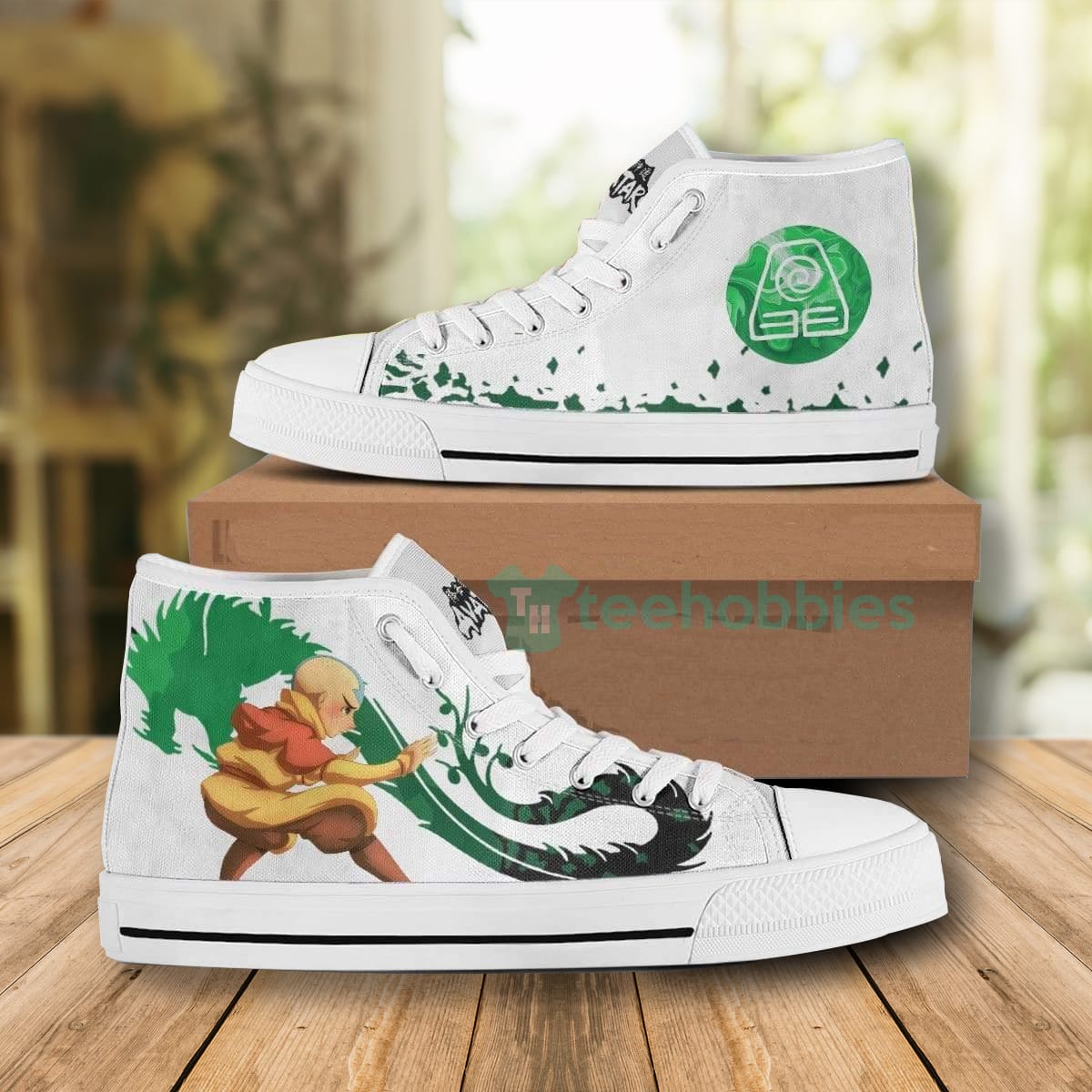 Aang High Top Canvas Shoes Custom Earthbending Avatar The Last Airbender Product photo 1