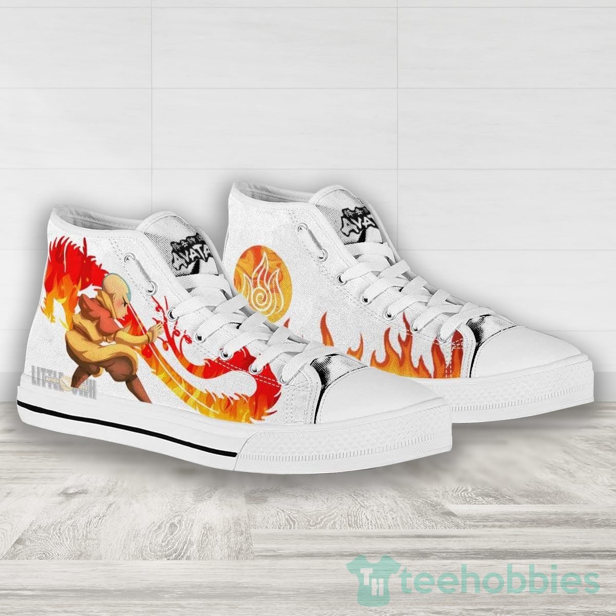 Aang High Top Canvas Shoes Custom Firebending Avatar The Last Airbender Product photo 2