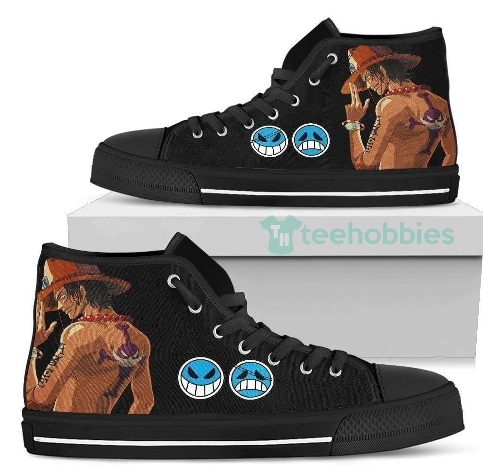 Ace One Piece Sneakers High Top Shoes Anime