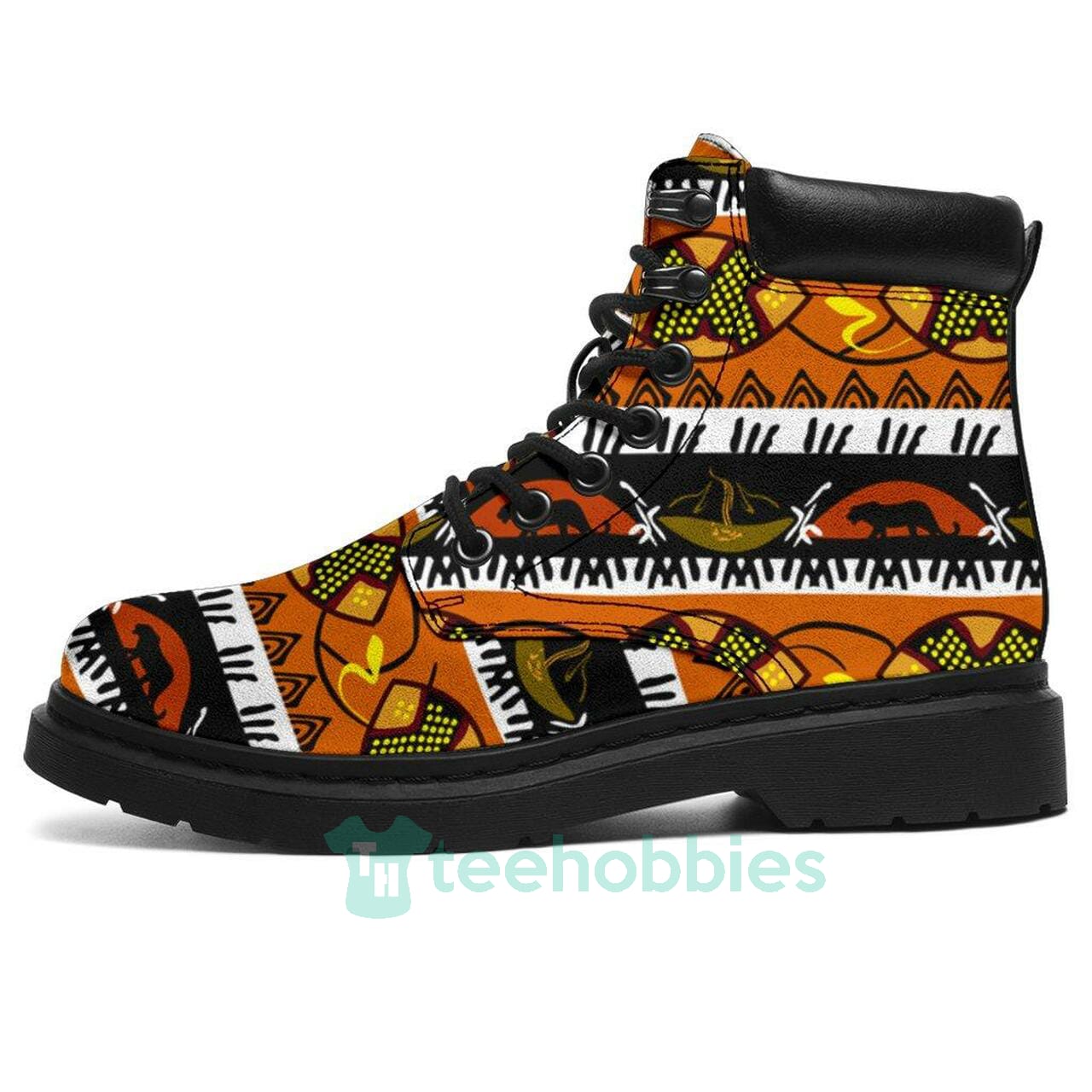African Pattern   Boots Fashion Leather Boots Shoes Product photo 1