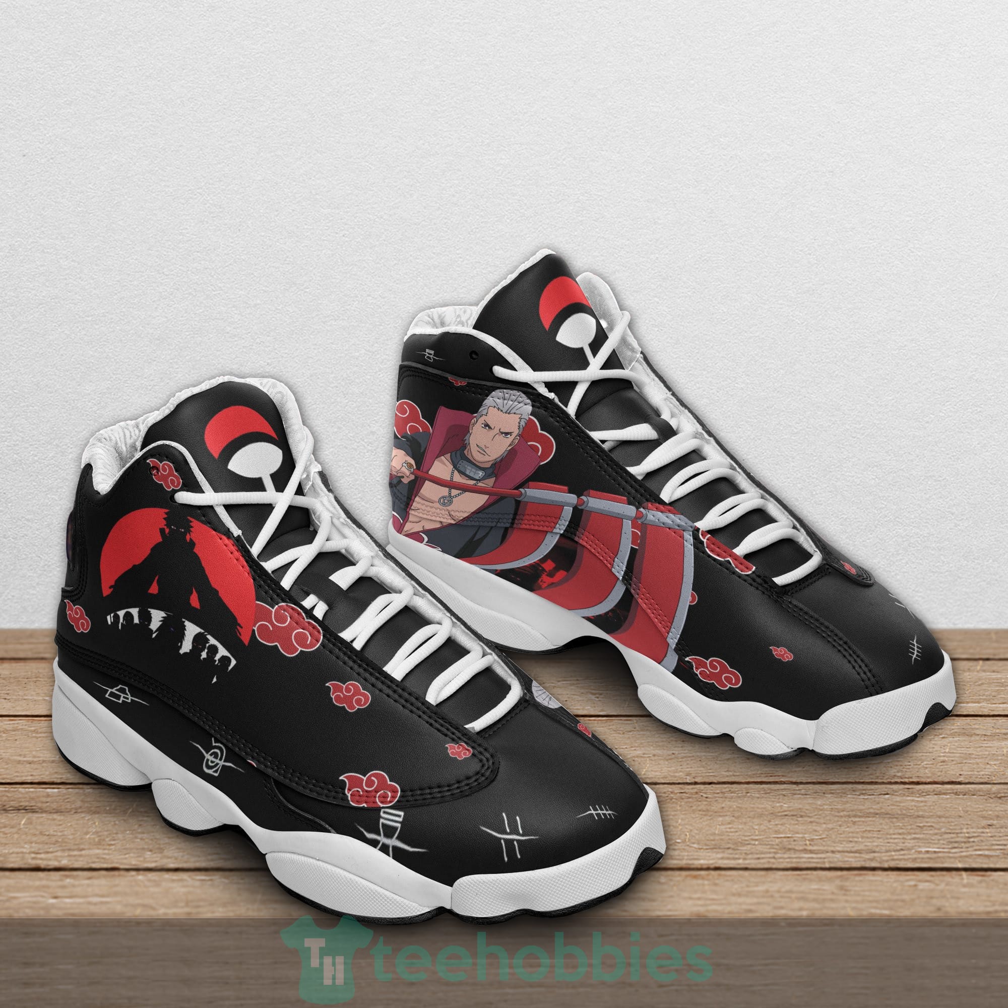 Akatsuki Hidan Custom Nrt Anime Air Jordan 13 Shoes
