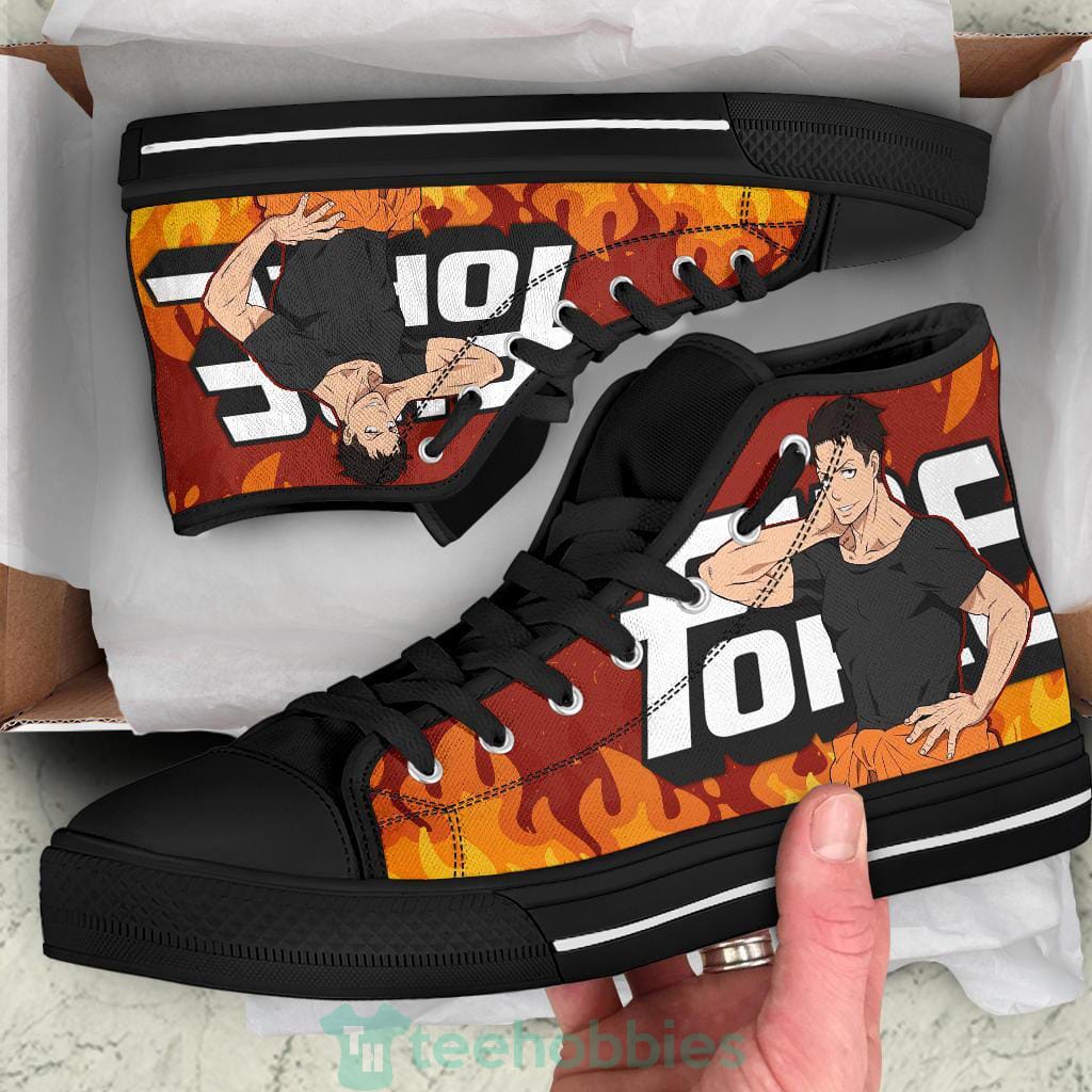 Akitaru Obi Fire Force Anime High Top Shoes Fan Gift Product photo 2