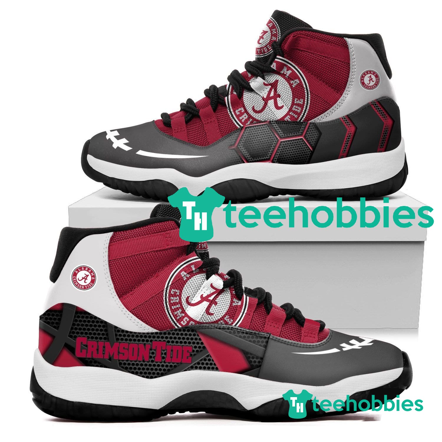 Alabama Crimson Tide New Air Jordan 11 Sneakers Shoes Gift Product photo 1