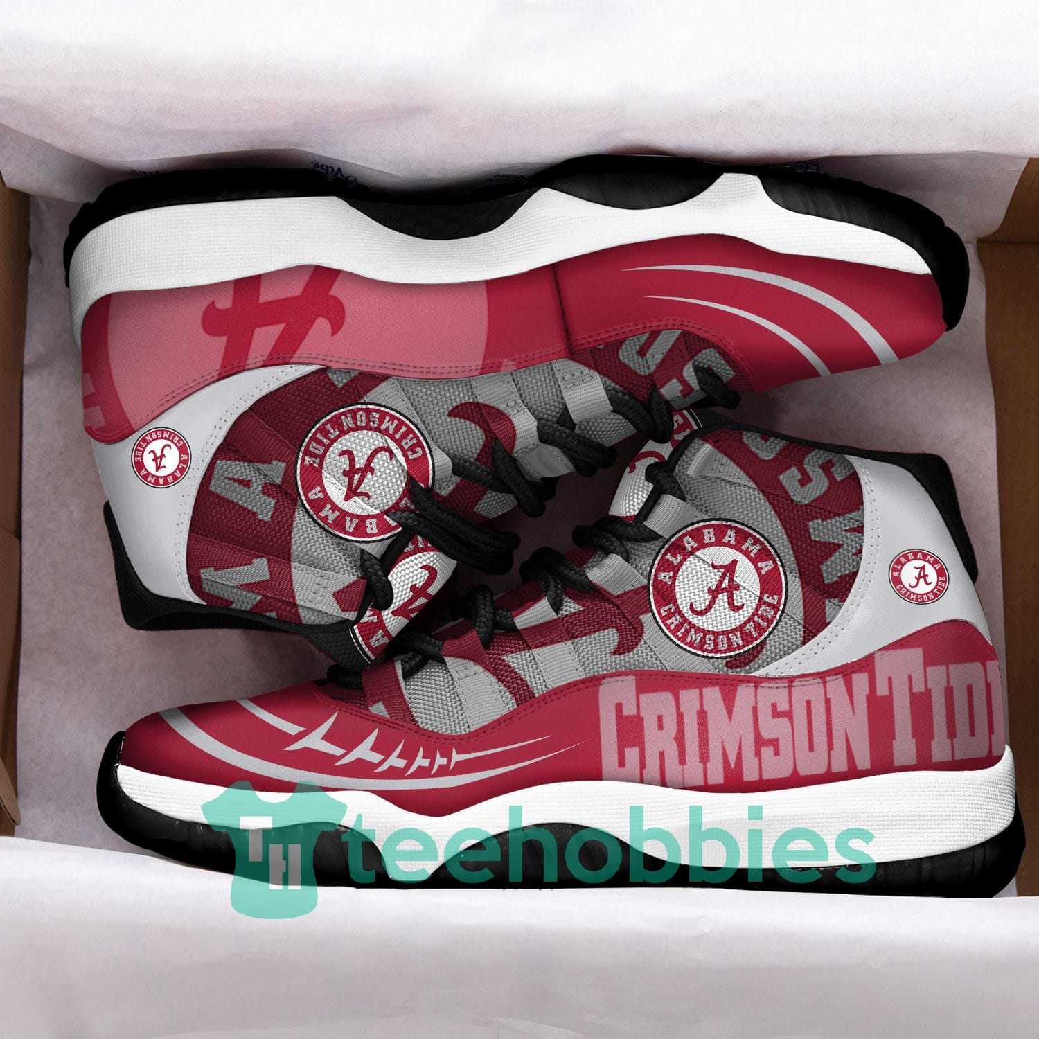 Alabama Crimson Tide New Air Jordan 11 Sneakers ShoesnDesign Men Women Product photo 2