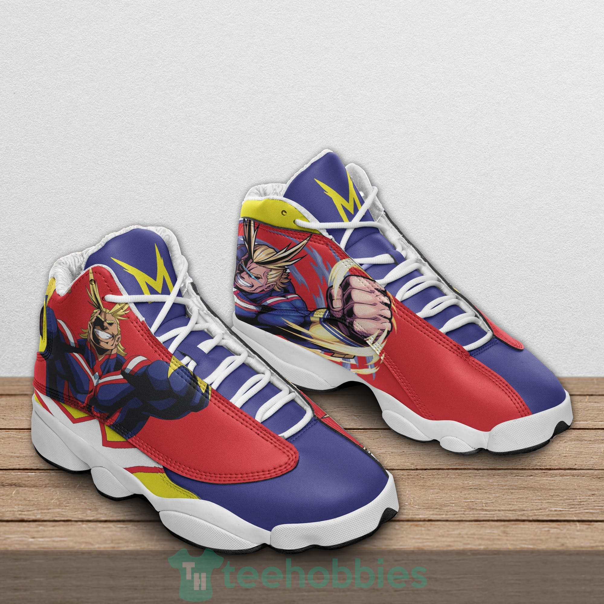 All Might Custom My Hero Academia Anime Air Jordan 13 Shoes Product photo 2