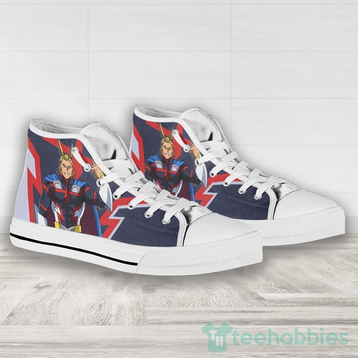 All Might Young Age My Hero Acadamia Hero Custom All Star High Top Canvas Shoes Product photo 2