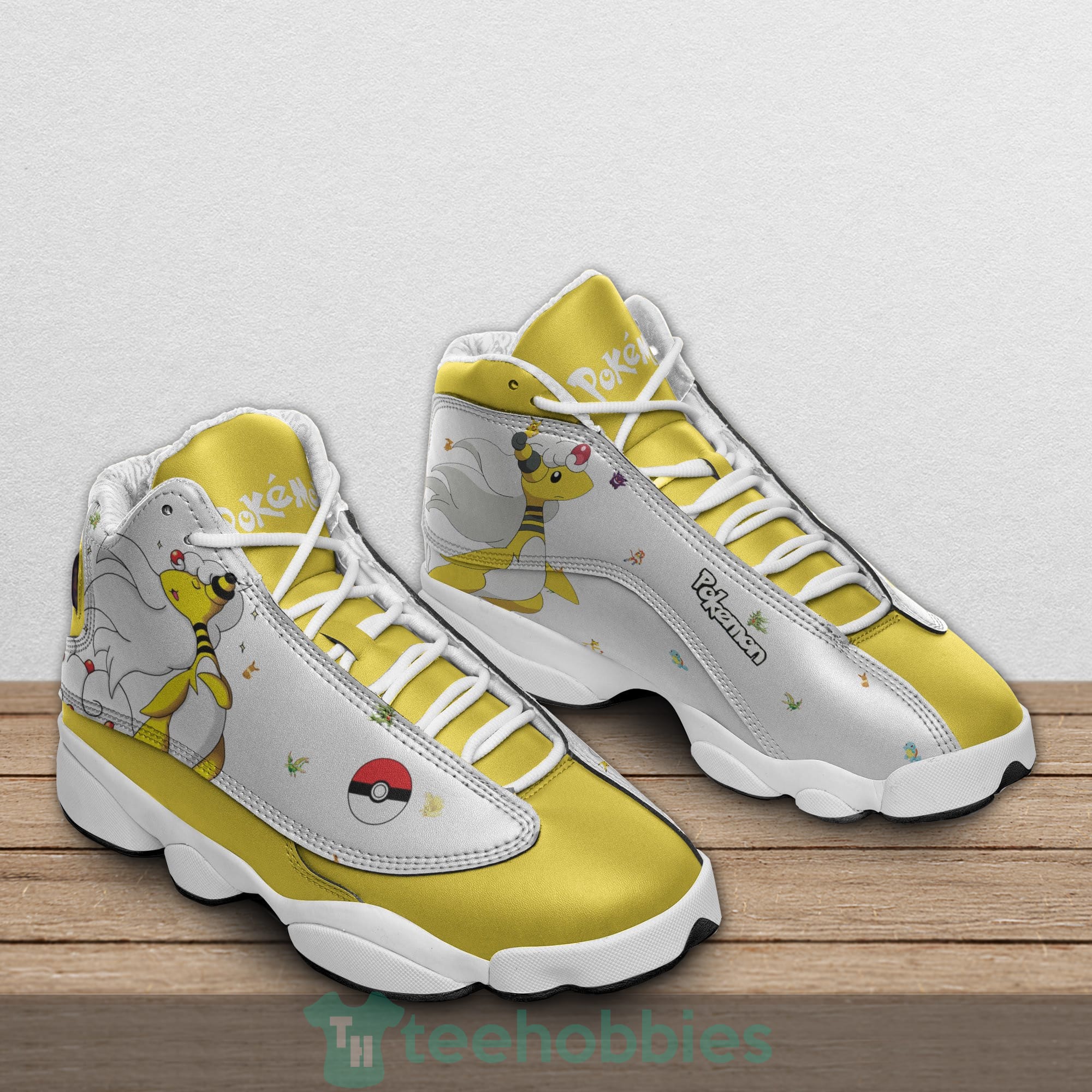 Ampharos Custom Pokemon Anime Air Jordan 13 Shoes Product photo 2