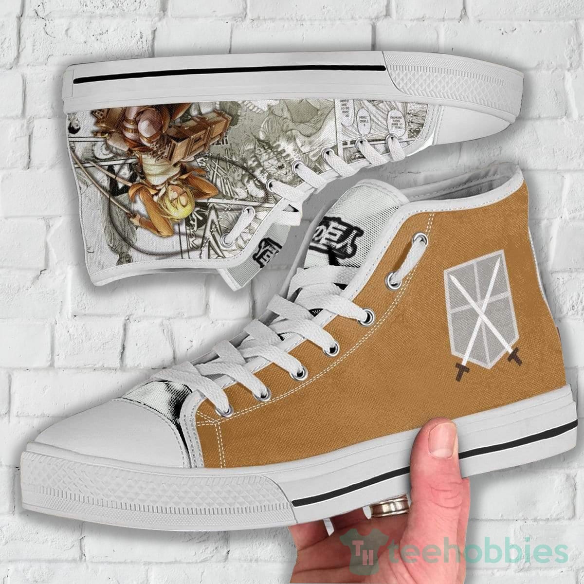 Annie Leonhart High Top Canvas Shoes Custom Attack on Titan Product photo 2