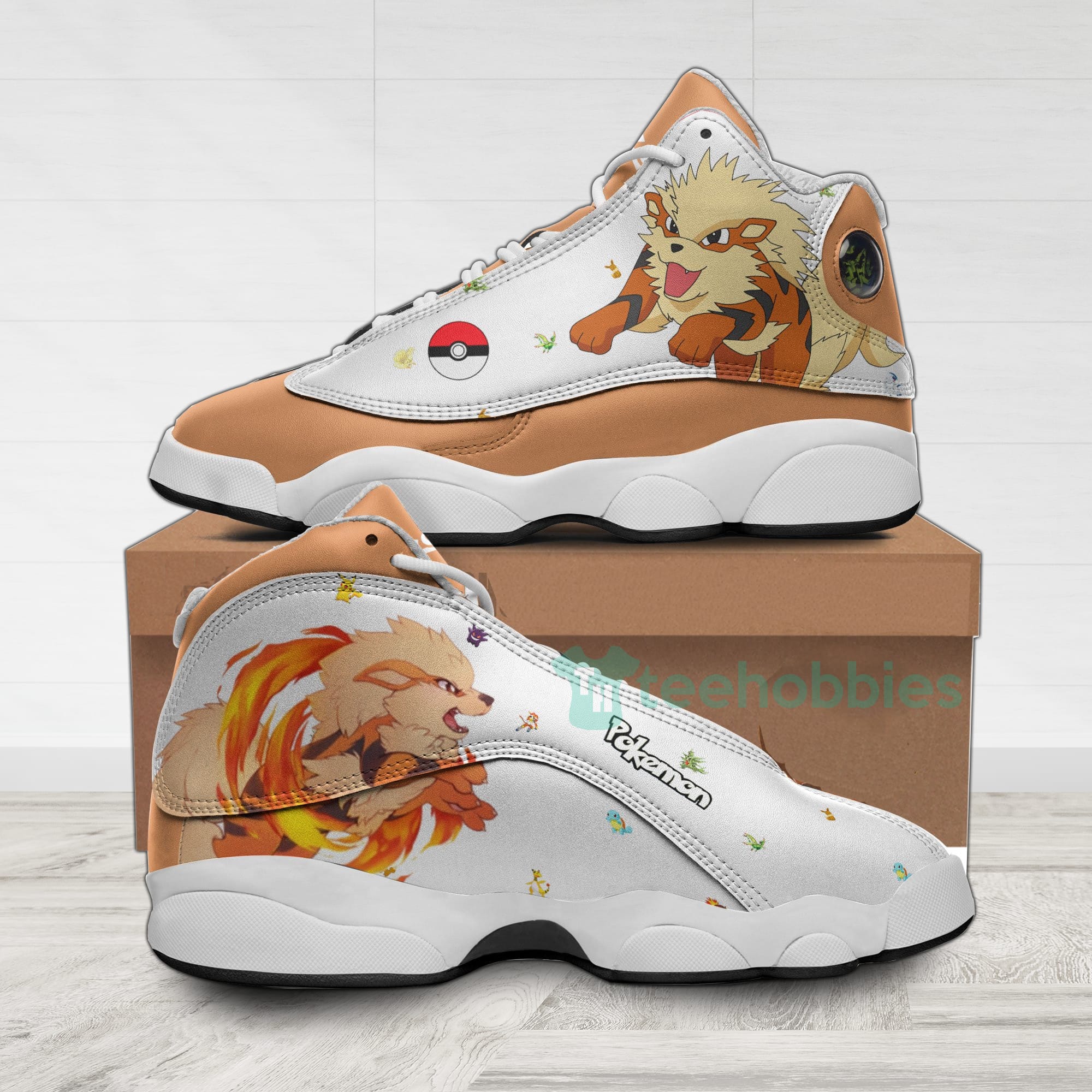 Arcanine Custom Pokemon Anime Air Jordan 13 Shoes